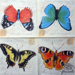 Serwetka papierowa - 4 motyle